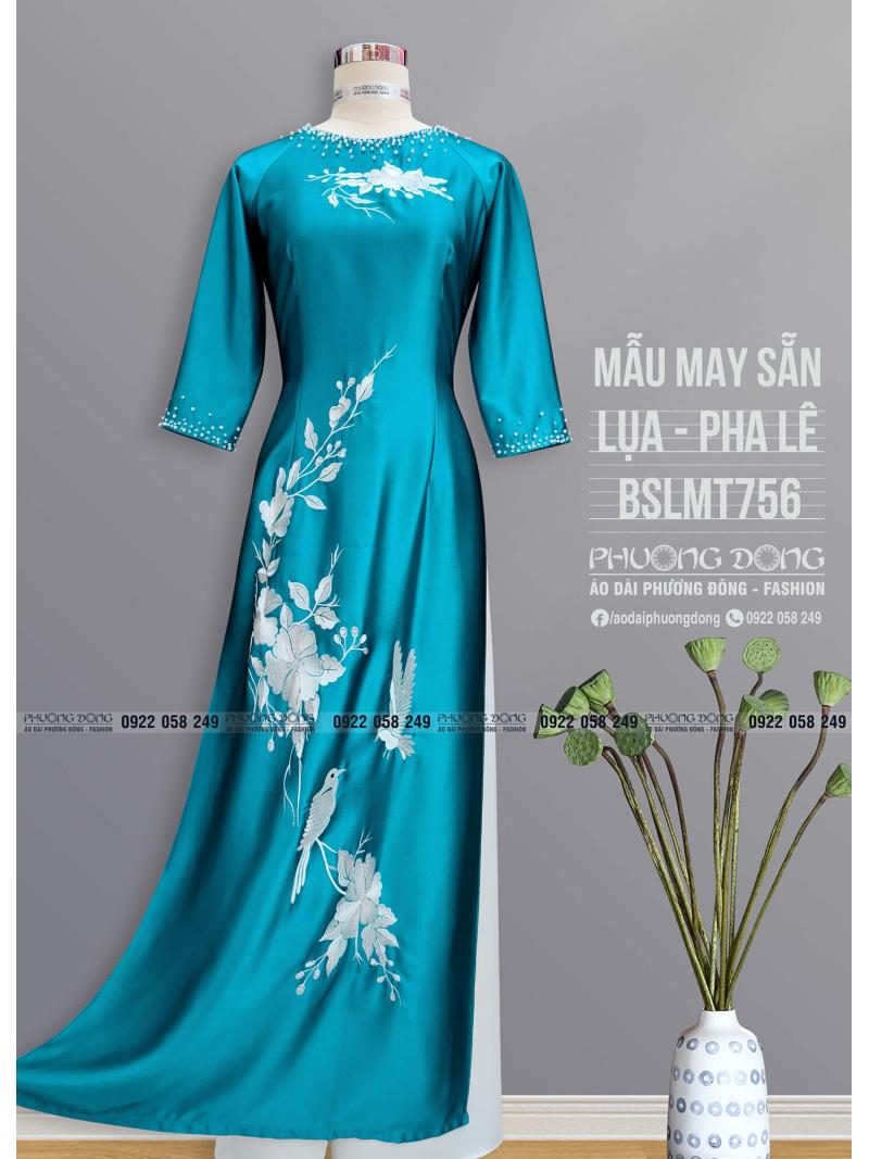 Áo Dài Bà Sui Lụa Thêu Kết Pha Lê BSLMT756